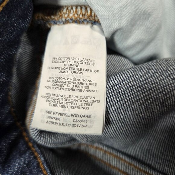 Madewell Jeans Womens 28 Blue Slim Boyjean Raw Hem Ankle Stretch Denim Preppy - Picture 7 of 11